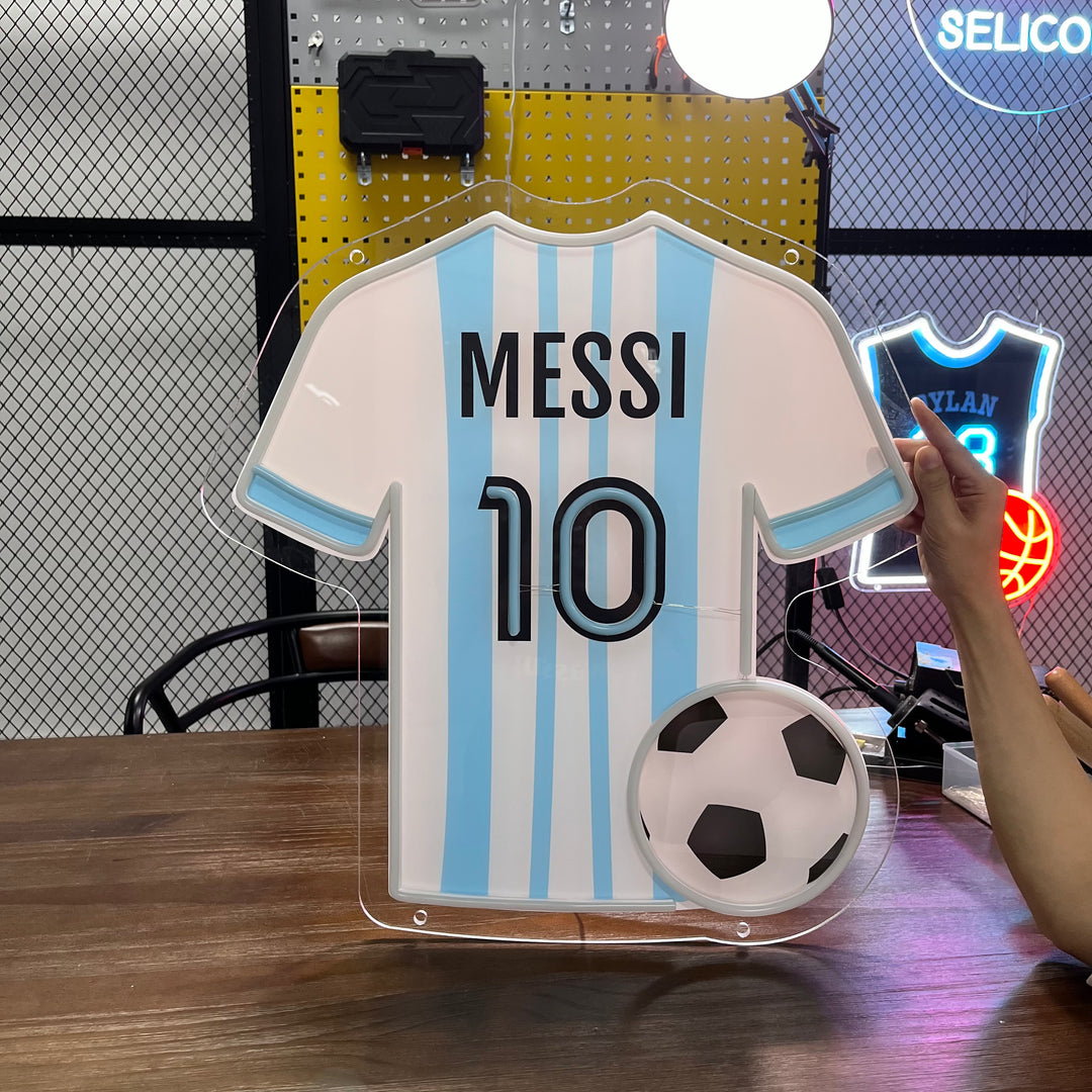 SELICOR New Style Personalized Neon Name Soccer Jersey Lights