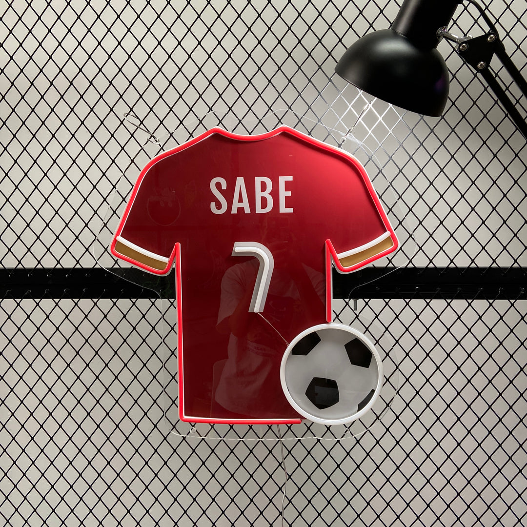 SELICOR New Style Personalized Neon Name Soccer Jersey Lights