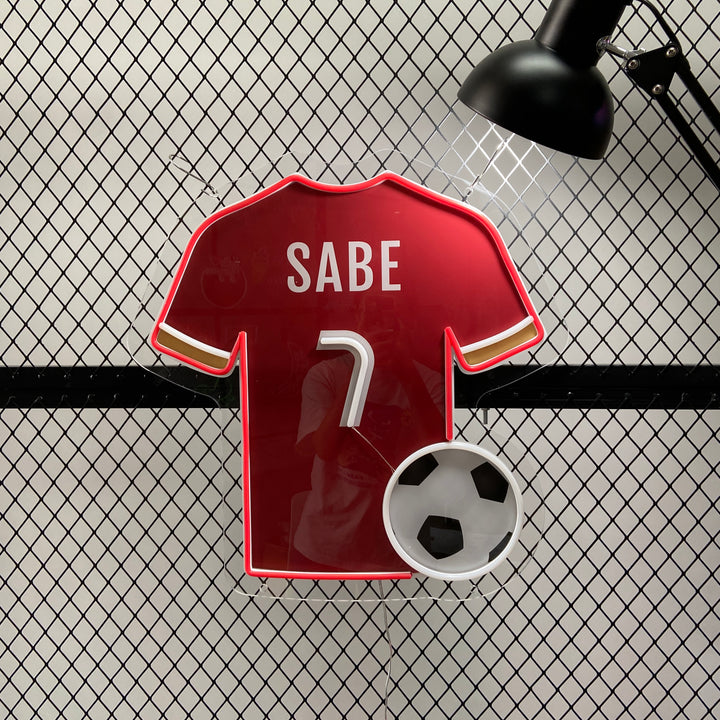 SELICOR New Style Personalized Neon Name Soccer Jersey Lights