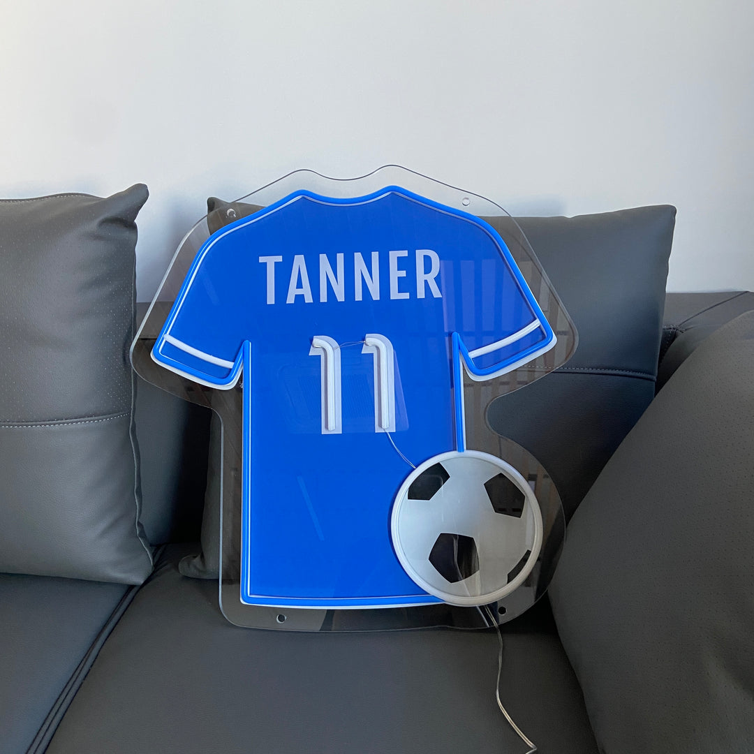 SELICOR New Style Personalized Neon Name Soccer Jersey Lights