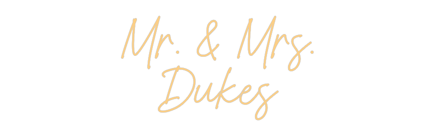 Custom Neon: Mr. & Mrs.
D...