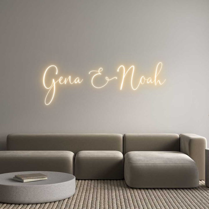 Custom Neon: Gena & Noah