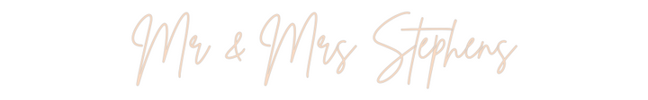 Custom Neon: Mr & Mrs Step...