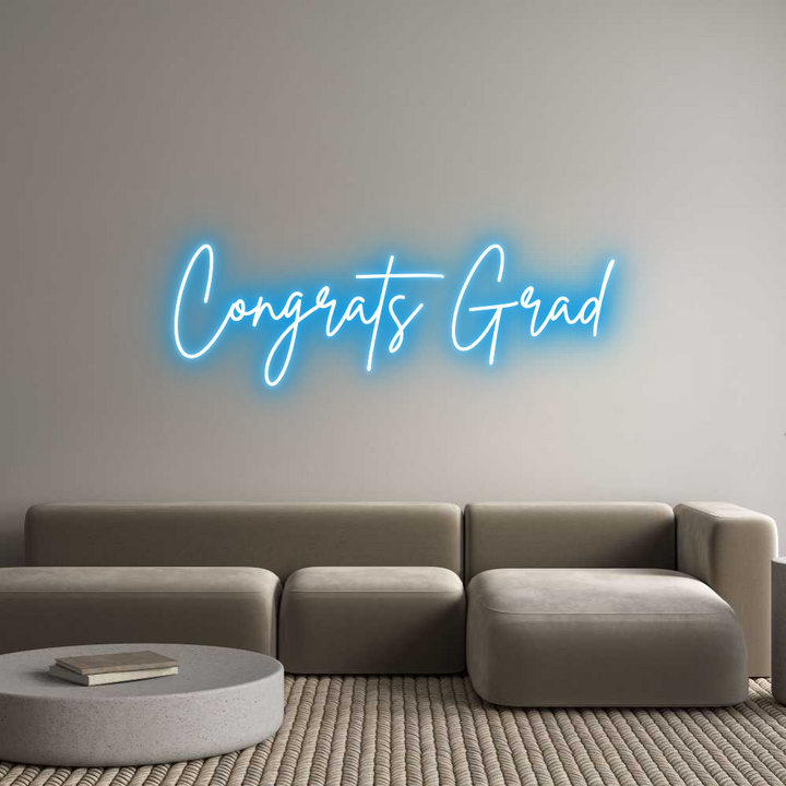 Custom Neon: Congrats Grad