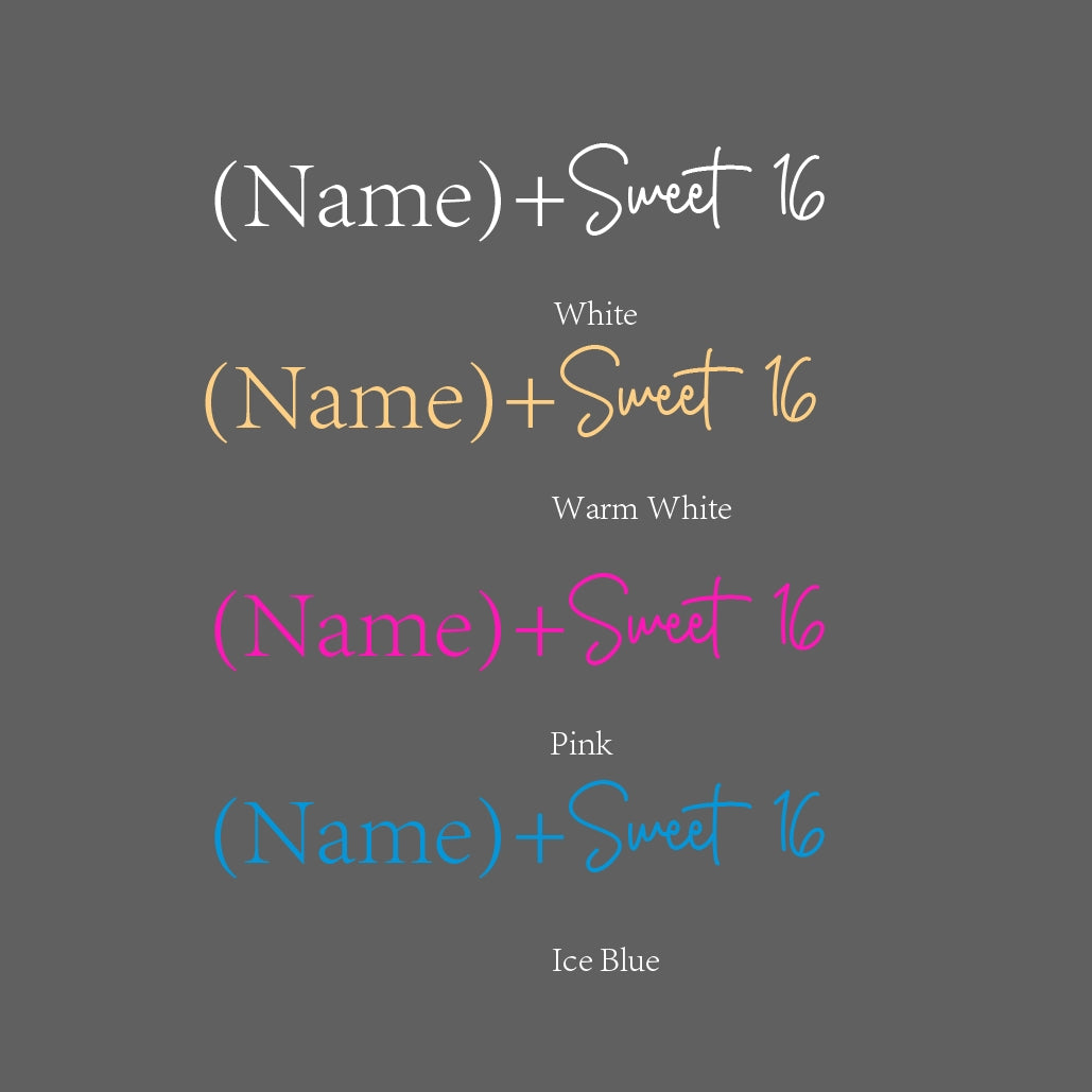 SELICOR Sweet 16  Brithday Neon Deocr  Sign