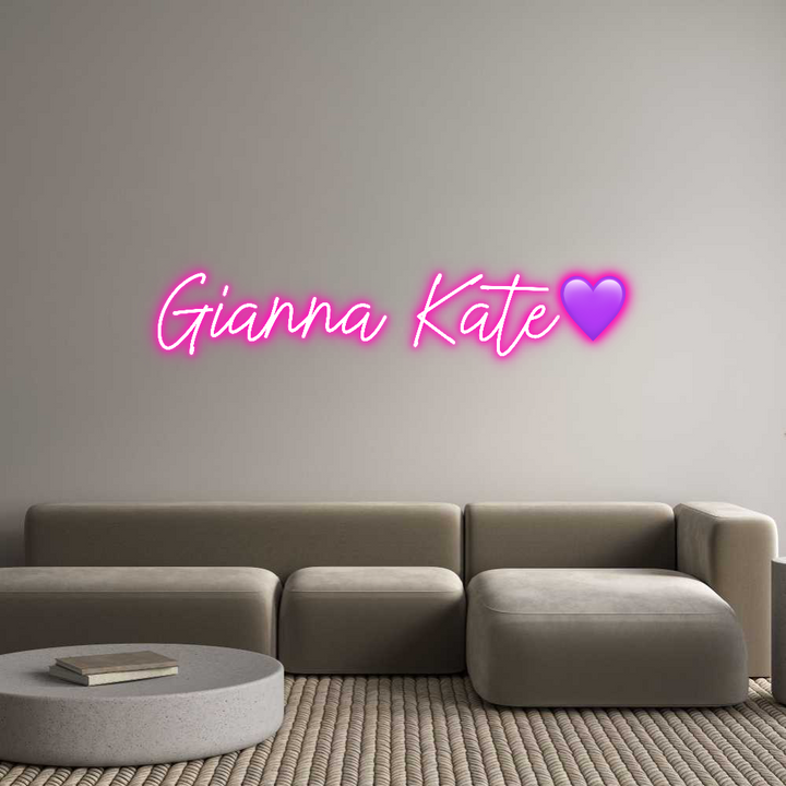 Custom Neon: Gianna Kate💜