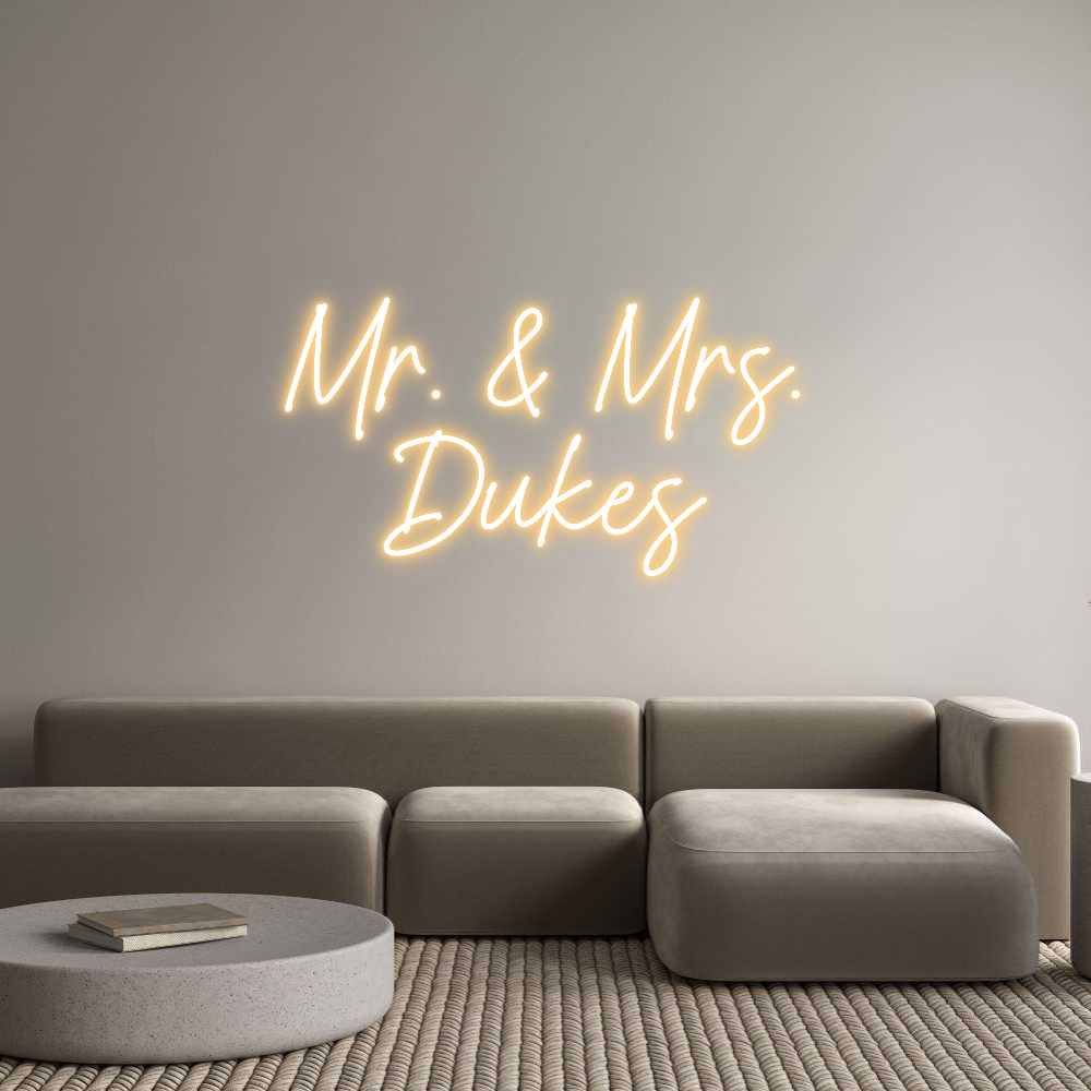 Custom Neon: Mr. & Mrs.
D...