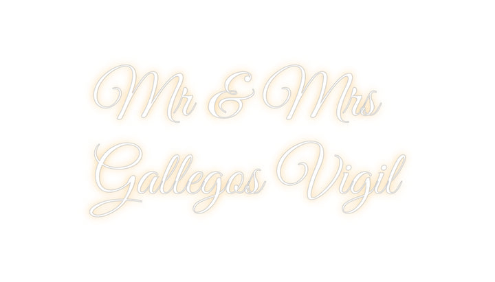 Custom Neon: Mr & Mrs 
Ga...