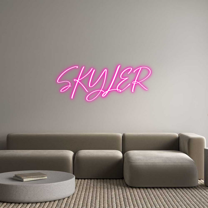 Custom Neon: SKYLER
