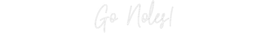 Custom Neon: Go Noles!