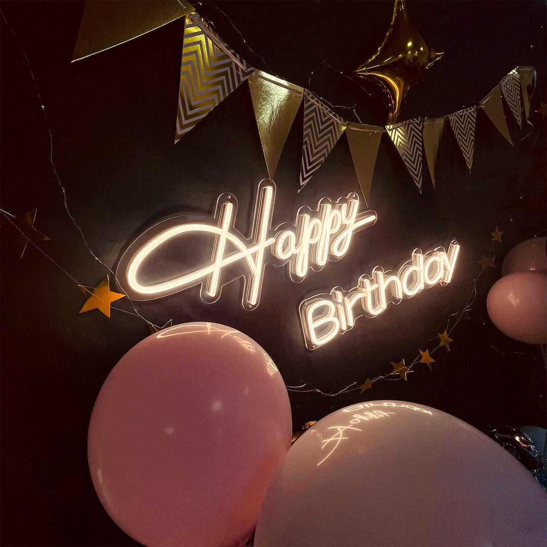 SELICOR Happy Birthday Neon Party  Decor
