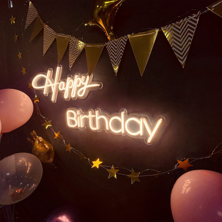SELICOR Happy Birthday Neon Party  Decor