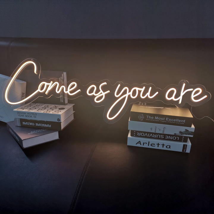 selicor come as you are custom neon sign decor room