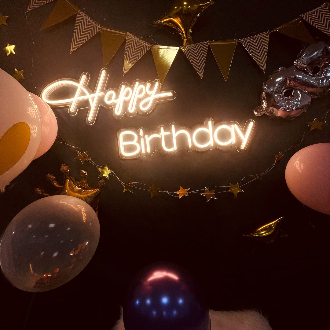 SELICOR Happy Birthday Neon Party  Decor