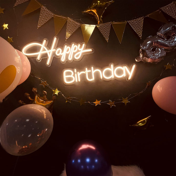 SELICOR Happy Birthday Neon Party  Decor
