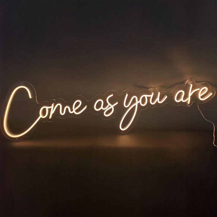 selicor come as you are neon sign decor your space