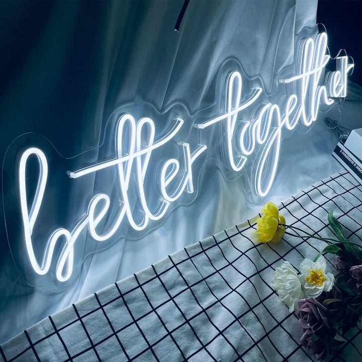 selicor  better together wedding neon sign for 30 inch