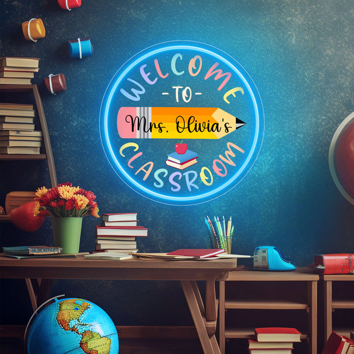 SELICOR Teacher Student Welcome Classroom Sign