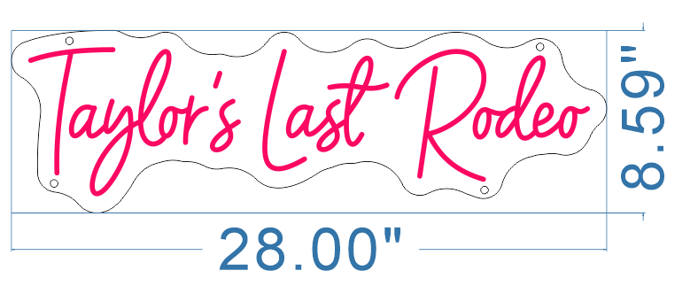 SELICOR Custom Neon Sign For Lauren Baldwyn