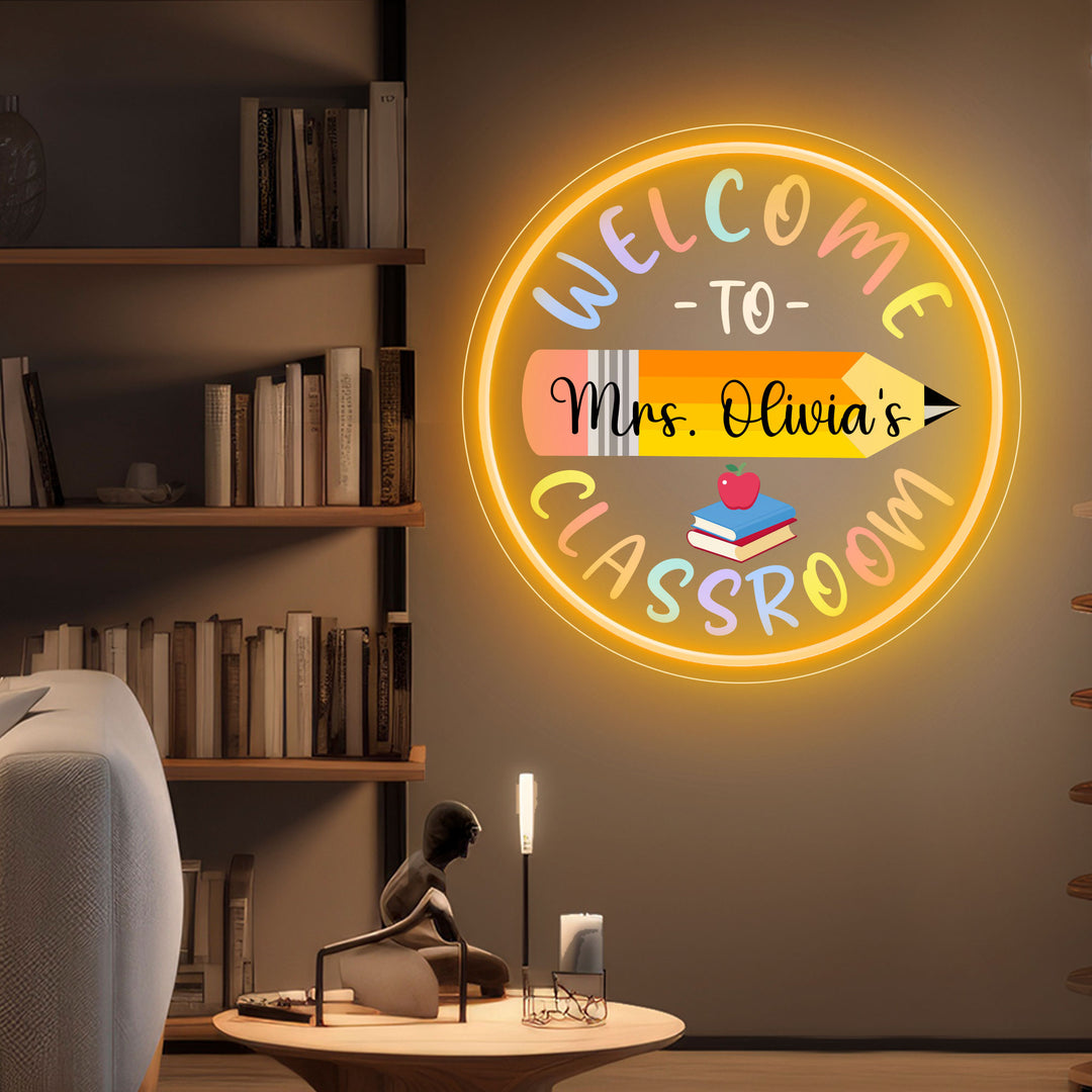 SELICOR Teacher Student Welcome Classroom Sign