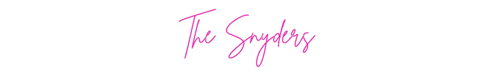 Custom Neon: The Snyders