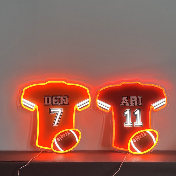 SELICOR Custom Neon Jersey Signs