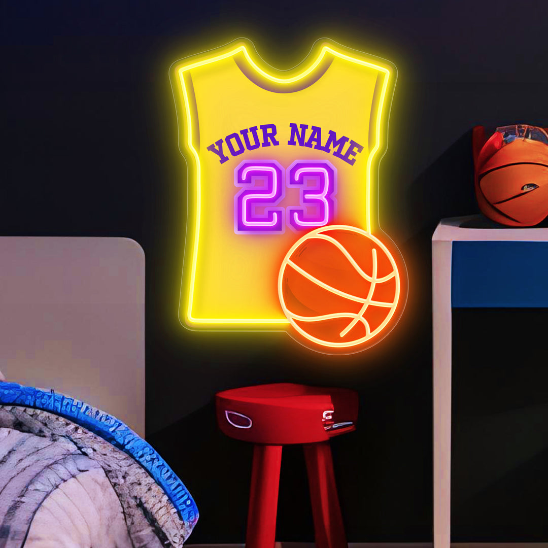 SELICOR Neon Personalized Name For All-Style Basketball  Neon Jerseys