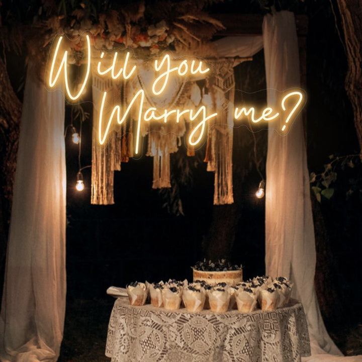 SELICOR Will You Marry Me Engagement Neon Sign