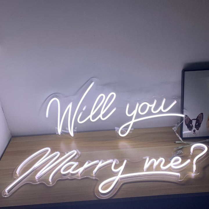 SELICOR Will You Marry Me Engagement Neon Decor Party