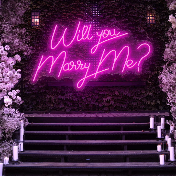 SELICOR Will You Marry Me Led Engagement Neon Sign