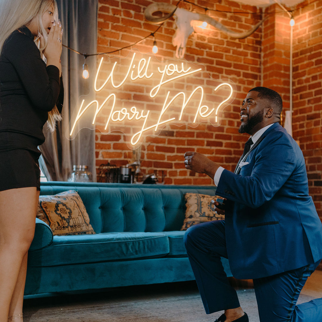 SELICOR Will You Marry Me Led Engagement Neon Sign