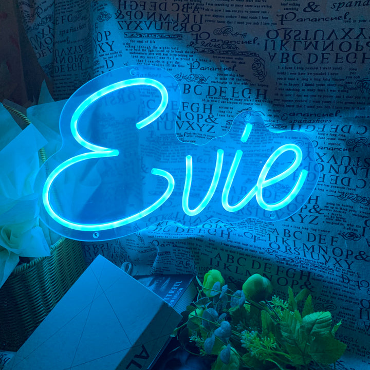 SELICOR Custom Name Neon Sign With Neon Pattern