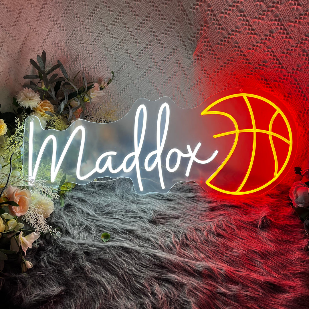 SELICOR Custom Name Neon Sign with Sport Patterns