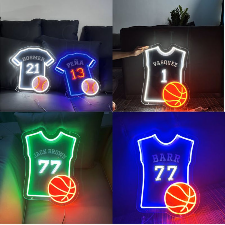 SELICOR Custom Neon Jersey Signs