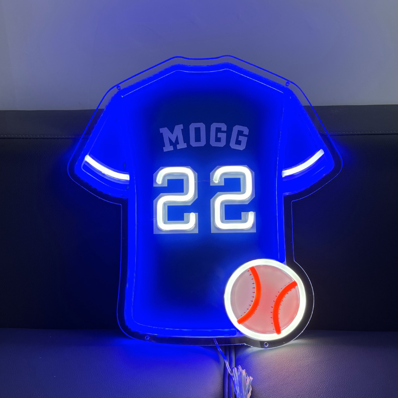SELICOR New Style Personalized Neon Kids Name Baseball Jersey Signs