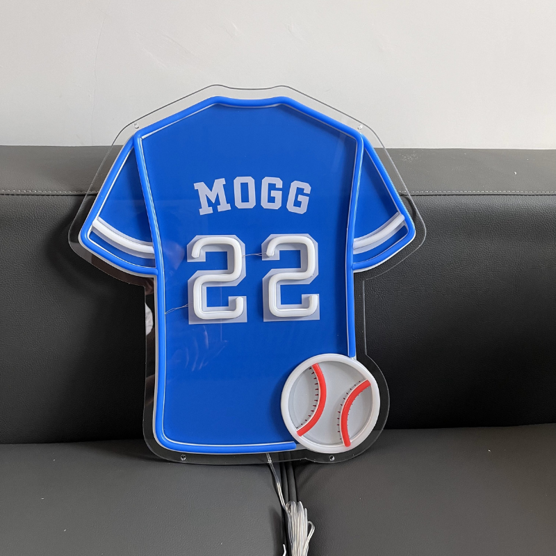 SELICOR New Style Personalized Neon Kids Name Baseball Jersey Signs