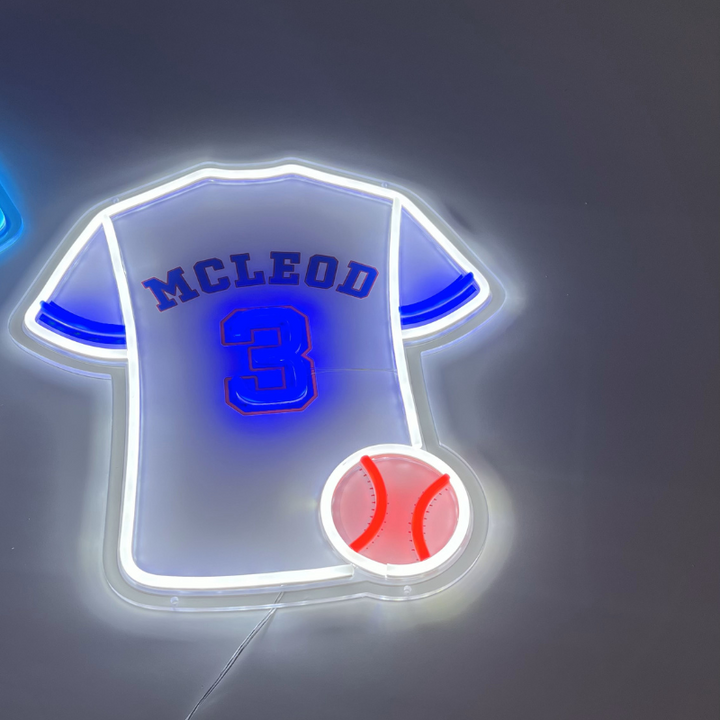 SELICOR New Style Personalized Neon Kids Name Baseball Jersey Signs