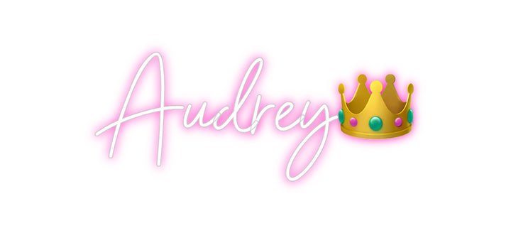 Custom Neon: Audrey👑