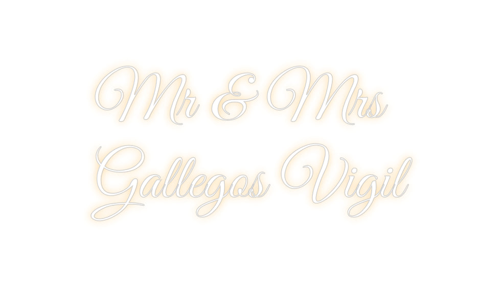 Custom Neon: Mr & Mrs 
Ga...