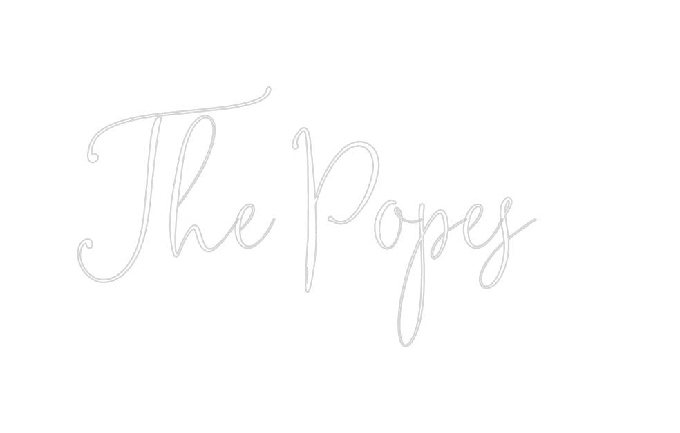 Custom Neon: The Popes