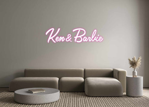 Custom Neon: Ken&Barbie