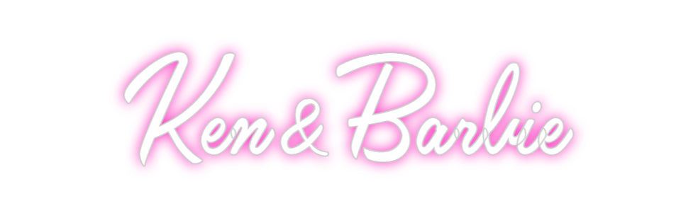 Custom Neon: Ken&Barbie