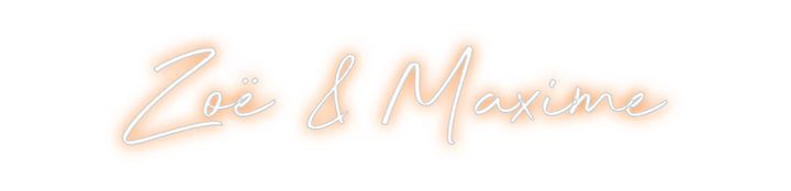 Custom Neon: Zoë & Maxime