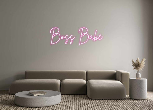 Custom Neon: Boss Babe