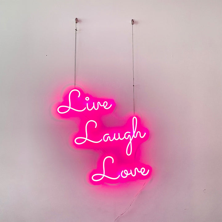 Live Laugh Love LED Neon Sign Inspiration Quote Sign