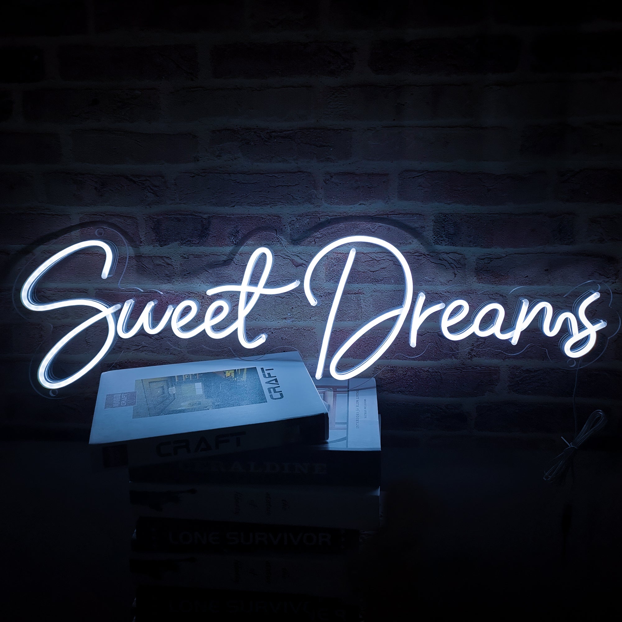 SELICOR Sweet Dreams Neon Sign for Wall Décor, Custom Led Sign for Bedroom Wall