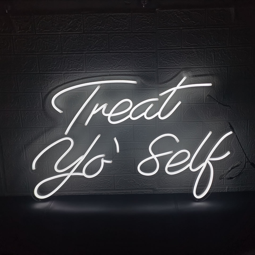 SELICOR Treat Yourself Neon Wall Art Sign