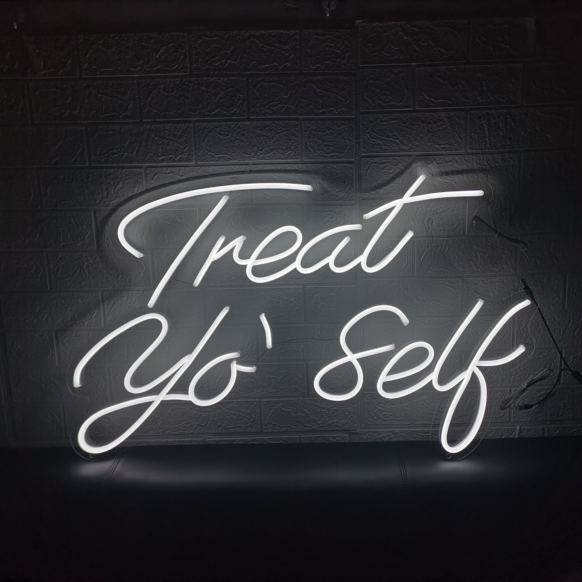 Selicor Treat Yourself Neon Sign Light Custom, Personalized Gifts for Wedding Decor