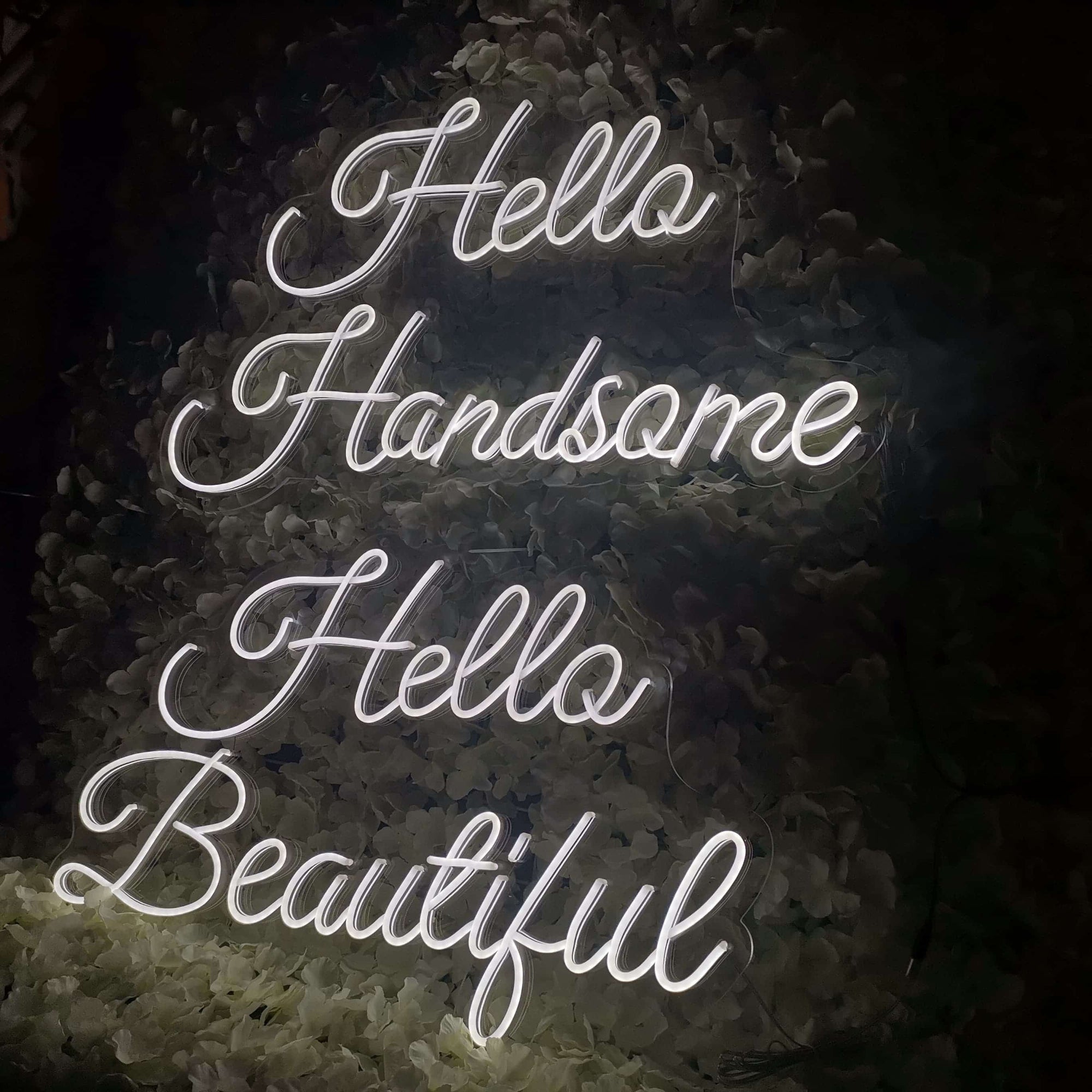 SELICOR Hello Beautiful Hello Handsome Personalized Neon Signs For Wall Decor