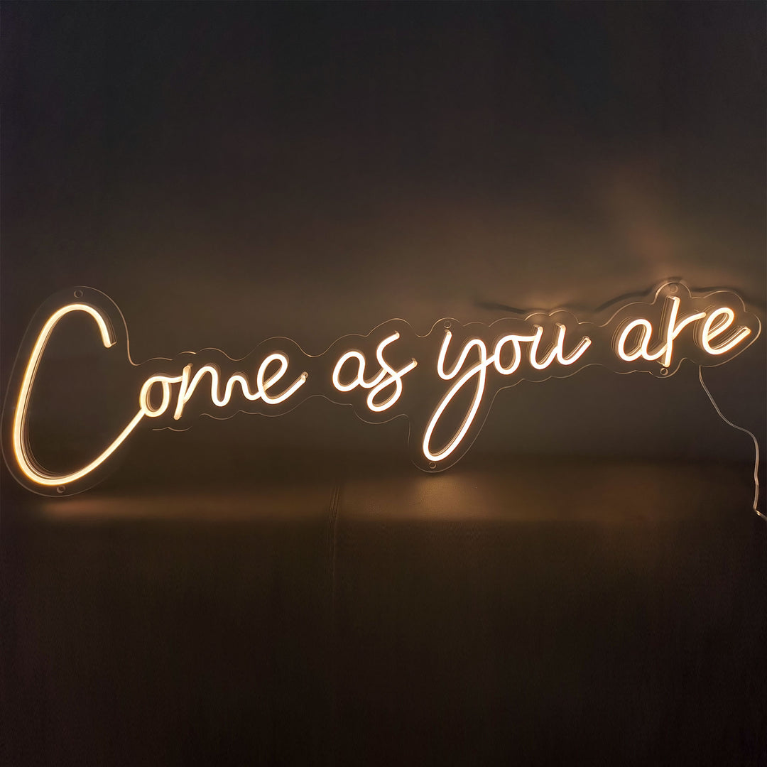 selicor come as you are neon sign decor your space 